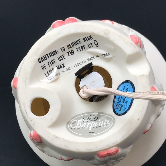 Vintage Charpente Michel & Co Ceramic Chubby Ballerina Night Light Lamp - Picture 7 of 14